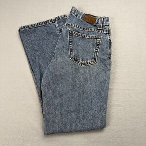 Womens Calvin Klein Bootcut Jeans Size 4-L30 Fits 28Wx29L Double Stone Washed